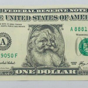 Publix Santa Dollar Bill Christmas Collectible Novelty Money - Vintage - 2006